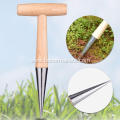 hot sale Stainless Steel and wood bulb planter tool professional seed planter for Planting Seeds & Bulbs